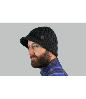 cappello visiera grigia Barts Silo Beanie dark heather